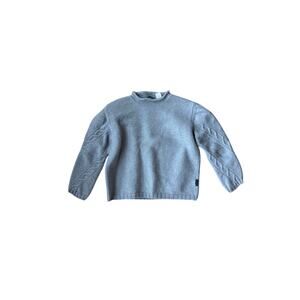 Versace Collection Men’s Medium Gray Wool Knit Crewneck Sweater Made Italy
